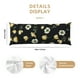 thumbnail image 3 of Balery Daisy Funda Protectora para Almohada Corporal de Algodón Hipoalergénico con Cierre(55 x 21 pulgadas), Almohadas No Incluidas, 3 of 7