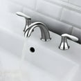 thumbnail image 4 of Bathroom Sink Faucet, 8 inch 3 Hole 2 Handle Widespread Faucet with Stainless Steel Pop Up Drain and Hose, 4 of 8