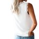thumbnail image 1 of Qarigey Mujer Camiseta Encaje Cuello V Sin Mangas Blusa Casual Top Prendas para la parte del cuerpo Blanco L Qarigey AP001334-03, 1 of 6