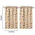 thumbnail image 4 of Fall Kitchen Curtains 39 Inch Short - 32Panel Set, Autumn Harvest Print, Rod Pocket Window Treatment for Thanksgiving, Farmhouse, Cafe, Living Room - Machine Washable, 4 of 4