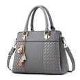 thumbnail image 1 of LHSHID Fashion Women Handbags Tassel PU Leather Totes Bag Top-handle Embroidery Crossbody Bag Shoulder Bag Lady Simple Style Hand Bags, 1 of 6