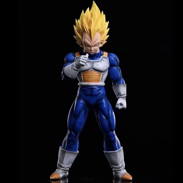 Figuras de acción de Dragon Ball Z de 38CM, GK Majin Vegeta, grandes figuras de PVC, modelos de colección, juguetes para niños, regalosNO box Gong Bohan LED