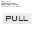 thumbnail image 4 of Unique Bargains Push Pull Door Sign Acrylic Self Adhesive Rectangle Sticker White 2 Pack, 4 of 6