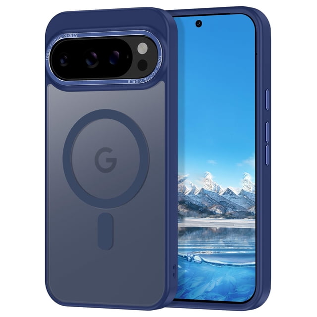 Funda magnética Casehas para Google Pixel 9/9 Pro, color azul oscuro