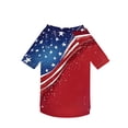 thumbnail image 5 of Anmrize American Flag Print Dog Outfit, 4th of July Dog Shirt American Flag Costume, Patriotic Pet Clothes Independence Day Dog Outfit Summer Vest for Small Medium Large Dogs, A27, 5 of 5