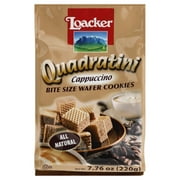 Loacker Quadratini Cappuccino Wafer Cookies, 7.76 oz, 1-Pack