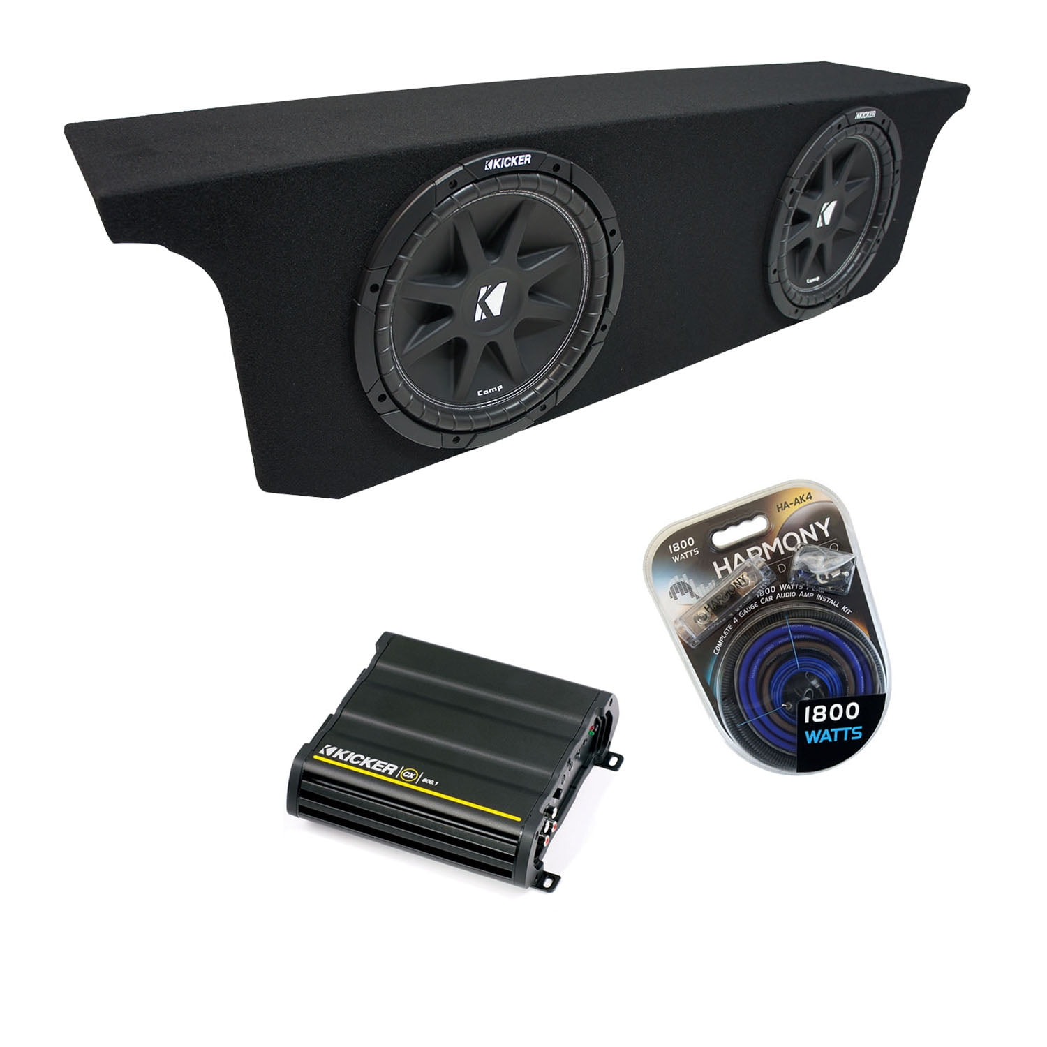 20072015 Jeep Wrangler JK Unlimited Kicker Comp C10 Dual 10 Sub Box