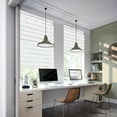 thumbnail image 5 of MiLin Cordless Zebra Blinds Window Shades, Light Control for Day and Night Dual Layer Roller Window Shades, Custom Cut to Size 12-70 Width Inch (Light Filtering White, 25" W X 48" H), 5 of 6