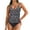 #675-Black, variant on Warop Women's High Waisted V-Neck Printed Bikini, Ruched Tummy Control with Adjustable Halter Neck for Vacation