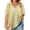 2Multicolor, variant on FDGIU Women's Plus Size Boho Loose Fit Short Sleeve Stripe Print T-Shirt - Casual Summer Blouse