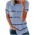 thumbnail image 1 of Birdeem Blouse Décontractée Imprimée à Manches Courtes Col Rond T-Shirt, 1 of 6