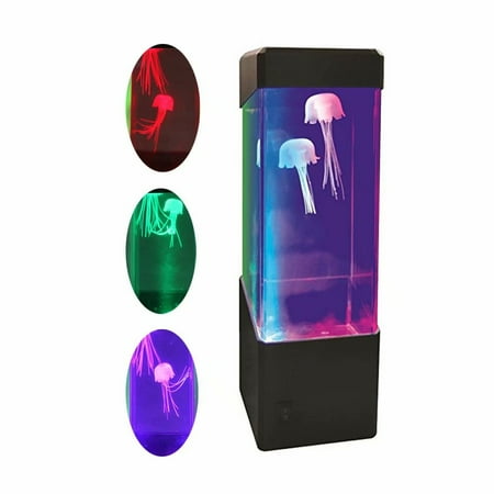 Reactionnx LED Jellyfish Lamp Electric Fish Night-Lights with Color Changing Mood Lamp for Home Decor Romance Relax Magic Lamp