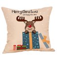 thumbnail image 2 of Hwkond Decorative Pillow Cover Santa Claus Linen Christmas Pillowcase Sofa Car Cushion Cover Home Decor on Clearance, 2 of 5