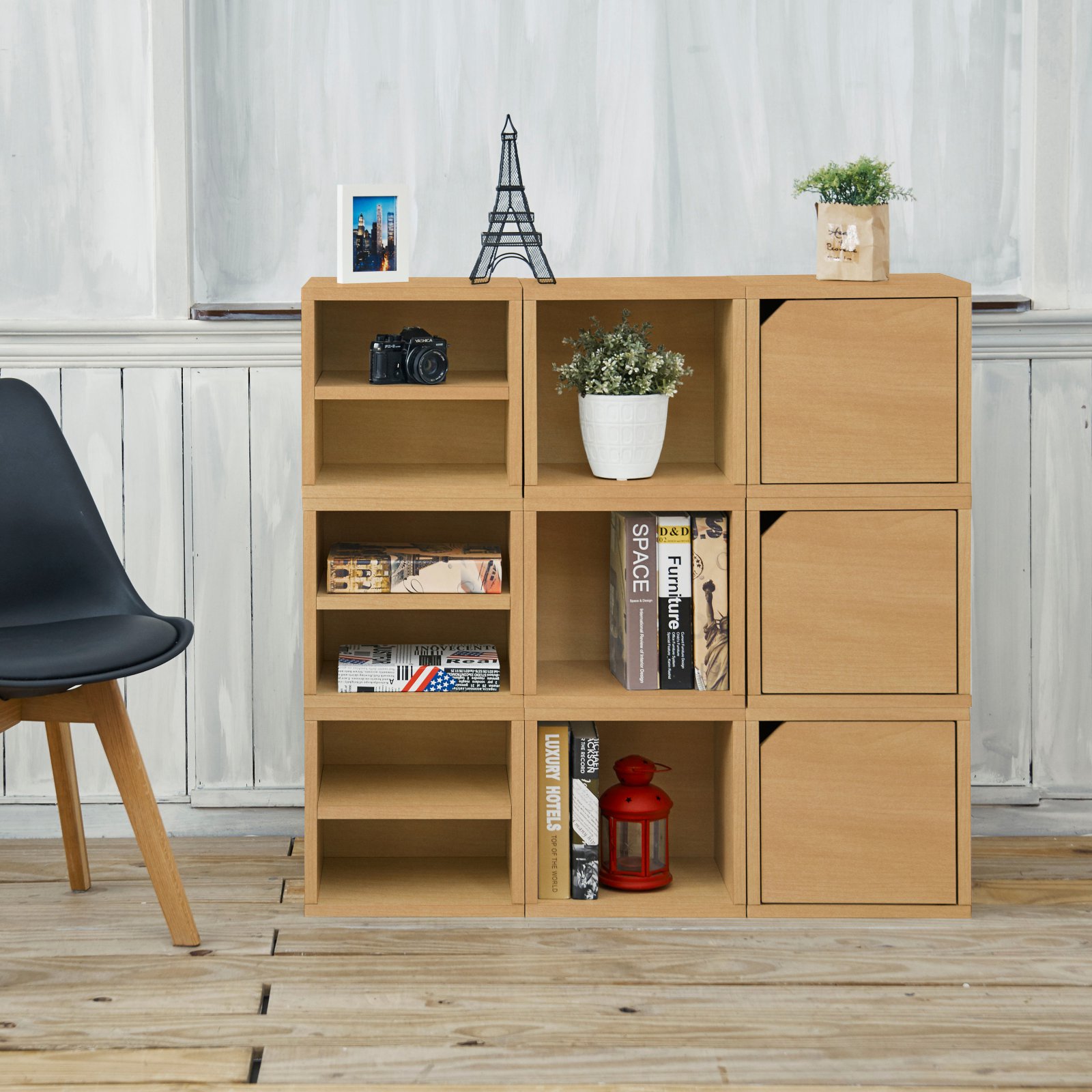 Way Basics Eco Stackable Connect 9Cube Storage, Multiple Colors