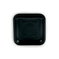 Black Square Paper Dessert Plates - 24 Ct.