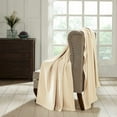 thumbnail image 2 of SUPERIOR 100% COTTON BLANKET (WAFFLE STITCH) Ivory / Throw, 2 of 4