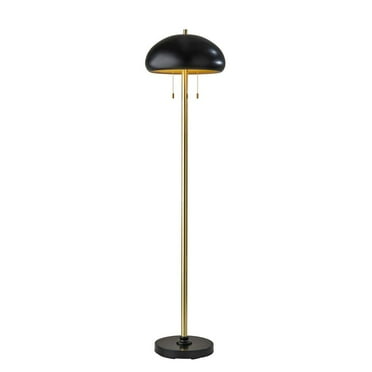 Adesso Home Cap Floor Lamp in Black Color made of Metal