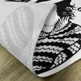thumbnail image 5 of Ambesonne Black White Place Mats Set of 4, Fish Tailed Young Girl, Standard Size, White and Black, 5 of 6