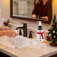 thumbnail image 4 of TIELUTT Snowman Santa and Decorative Fillable Soap Dispenser Suitable For Kitchen Towel Rack for Door Beach Towels Oversized Paper Towels Holder Standing Towel Racks for Bathroom Toddler Beach Towel, 4 of 5