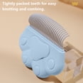 thumbnail image 6 of Cat Grooming & Massage Comb, Pet Short Hair Removal Massaging Tool, Painless Cat Combs for Deshedding - blue, 6 of 7
