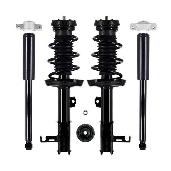 Set of 4 Front Quick Complete Strut-Coil Spring-Rear Shock For 2011 2012 Chevrolet Cruze Eco
