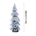 thumbnail image 2 of Wadada Artificial Mini Christmas Trees, Mini Snow Frost Trees Desktop Miniature Christmas Trees for Holiday Party DIY Room Decor Home Table Top Christmas Decoration Fairy Garden (11.4inch), 2 of 4
