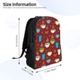 thumbnail image 3 of Rocae Coffee Cups print Computer bag with separate compartment, suitable for 15 inch laptop backpack, gift for men and women, 3 of 8