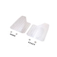 thumbnail image 2 of Premium Heavy Duty Universal 12 x 17.5 Inches Mud Flaps Splash Guards Tapered Edge Teardrop Style Front or Rear Diamond Tread Aluminum Left and Right Pair 2pc Set with Hardware Kit, 2 of 7