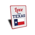 thumbnail image 3 of Love From Texas Novelty Sign, Metal Wall Decor - 10x14 inches, 3 of 4