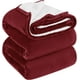 thumbnail image 1 of Utopia Bedding Manta Sherpa Tamaño Doble [Rojo 90 X 66 Pulgadas] – 480 G/M² Manta Reversible De Forro Polar De Felpa Cálida Y Gruesa Para Cama, Sofá, Camping Y Viajes, 1 of 1