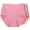 Pink, variant on Aofany 3PC Cotton Briefs for Women High Waist Leak Proof Period Panties Ladies Plus Size Solid Knickers Underwear