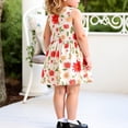thumbnail image 4 of Cethrio Summer Dresses for Girls 2025, Cotton Casual Sleeveless Sundresses Holiday Dresses White Size 4 T, 4 of 6