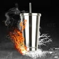 thumbnail image 4 of Anself Ensemble de Tasses en Acier Inoxydable 304 de 500ml avec Couvercle à Paille, 4 of 6