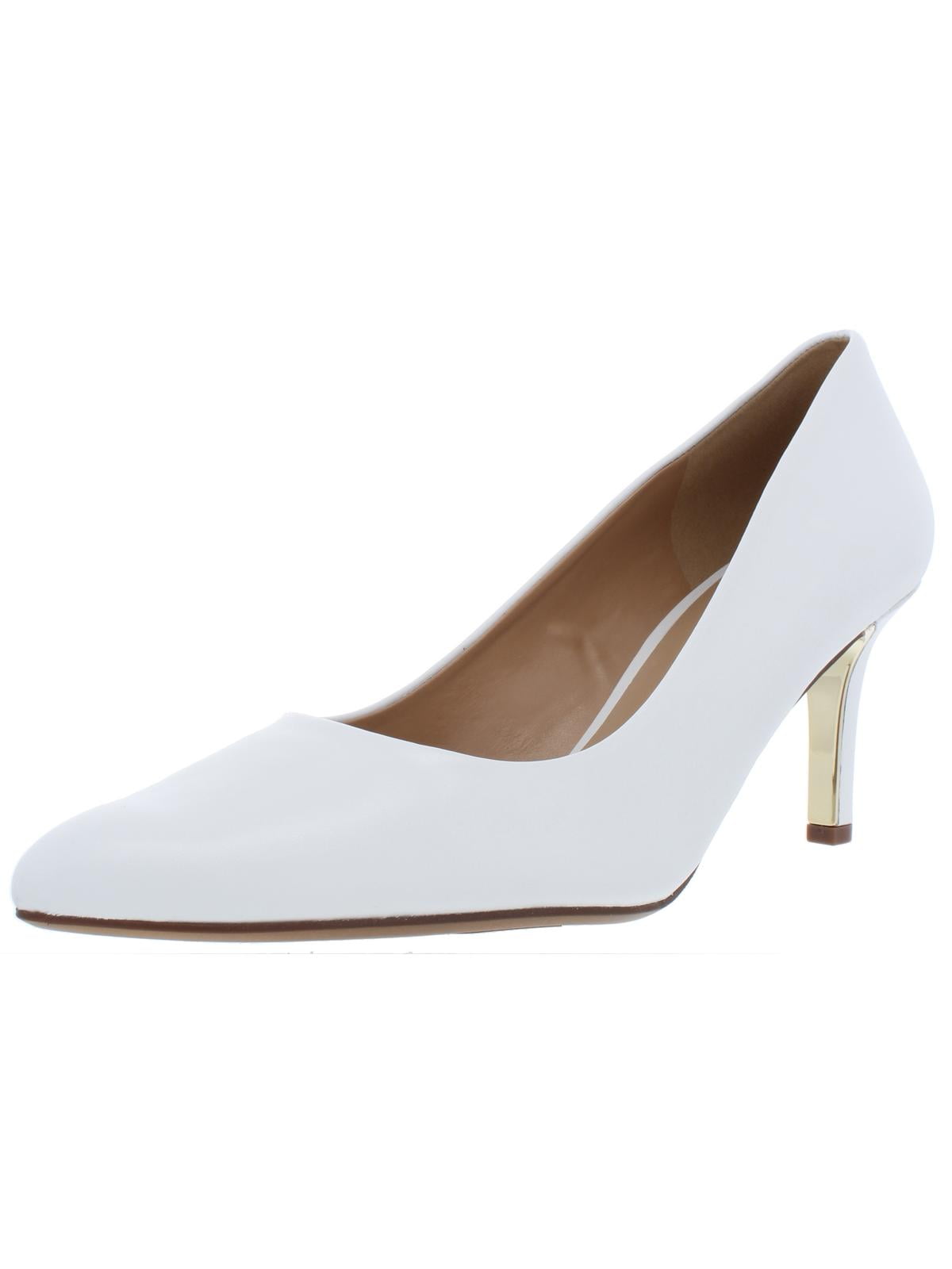 Natalie Leather Pointed Toe Heels 