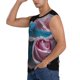 thumbnail image 3 of Fotbe Blue Lipped Pit Viper And Three Pink Roses Men's Camiseta sin Mangas Estampada para Hombres, Playera Casual para Gimnasio, Entrenamiento, Playa-Large, 3 of 7