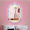 thumbnail image 2 of Espejo LED Wave Kavaas Wavy Neon, 43 x 32 cm, para dormitorio, 2 of 9