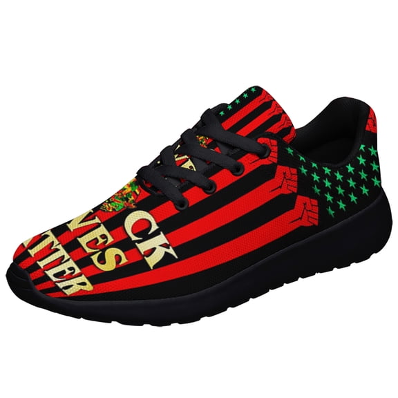 Proud Black Shoes Sneakers for Women Men Black Size 3.5