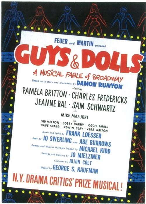 Guys And Dolls 1950 11x17 Broadway Poster Walmart Com Walmart Com Guys And Dolls 1950 11x17 Broadway Poster Walmart Com Walmart Com