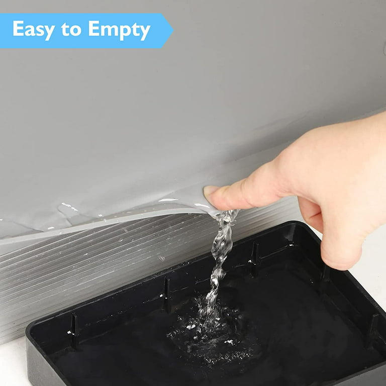 Under Sink Mat for Kitchen Waterproof, 34″ x 22″ Flexible Silicone Under  Sink Liner with Drain Hole, Hold up to 2 Gallons of Liquids, Cabinet Protector  Mats for Kitchen Bathroom Drip Tray