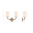 thumbnail image 5 of Crystorama Lighting - Niles - 2 Light Wall Mount-12 Inches Tall and 15 Inches, 5 of 10