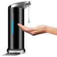 thumbnail image 1 of Stainless Steel Automatic Soap Dispenser, Touchless Sanitizer Dispenser with Infrared Sensor, Adjustable Switch and Waterproof Base (Black Battery), 1 of 3