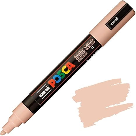 POSCA Paint Markers, PC-5M - Medium, Powder Pink