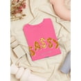 thumbnail image 3 of Sassy Gold Banner Shaped T-Shirt Women -Image by Shutterstock, Female Small, 3 of 4
