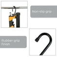 thumbnail image 5 of Mainstays Premium Steel Large Hooks with Rubber Gripped Finish for Closet Storage, 6 Pack, 5 of 6