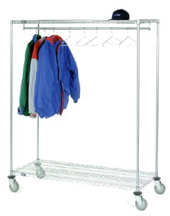 Cortesi Home CH-CR420740 Lava Coat Rack with Marble Base Chrome//Dark Walnut