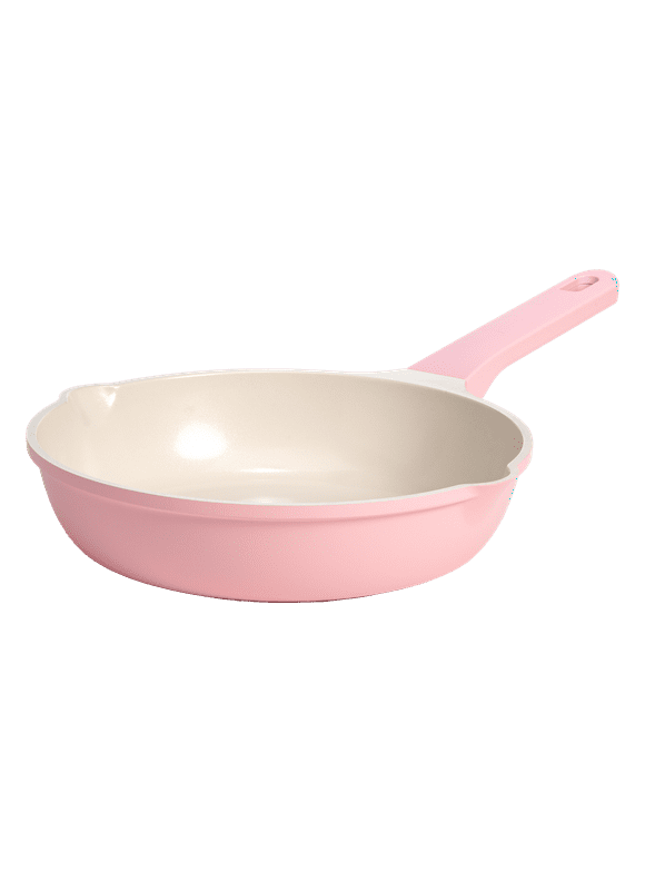 Paris Hilton Nonstick Fry Pan with Clean Ceramic Nonstick Coating, 10 inch, Pink