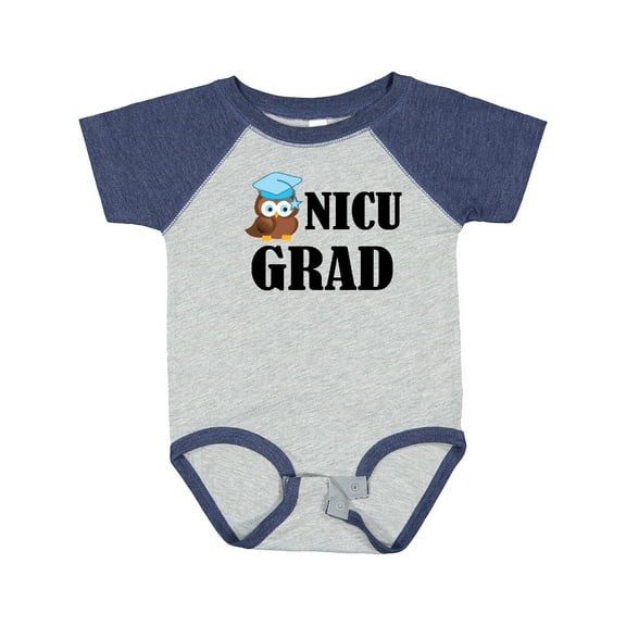 Inktastic Nicu Grad Baby Boy Owl Boys Baby Bodysuit