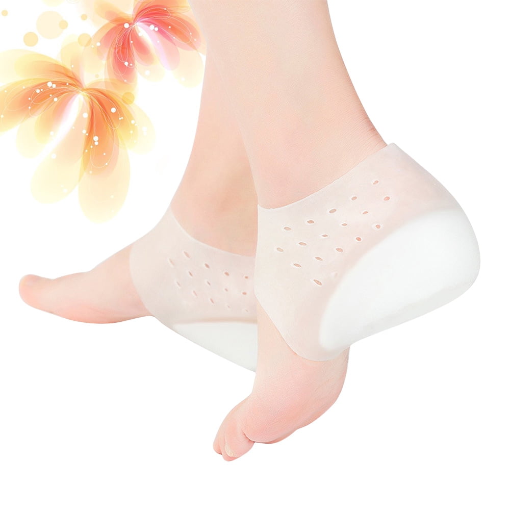 FRCOLOR Practical Invisible Heel Insoles Made of Silicone for Shoes to Increase Height White 4 5cm