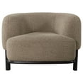 thumbnail image 3 of Lawler Upholstered Barrel Back Accent Chair Mushroom, 3 of 11