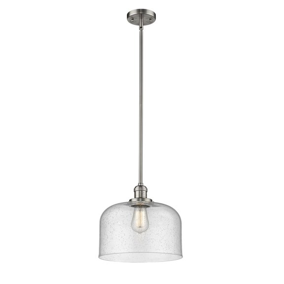 Innovations 1-LT LED X-Large Bell 12" Pendant - Brushed Satin Nickel - 201S-SN-G74-L-LED